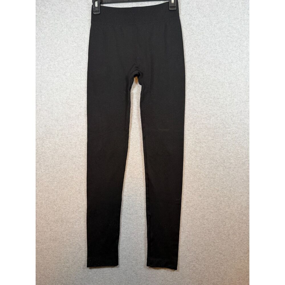 Time and Tru Women's M 8-10 Black High Rise Stretch Pull On Leggings 3837